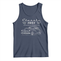75th Birthday Tank Top Vintage Retro Car Classic 1951 75 Year Old Gift