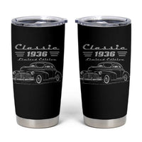 90th Birthday Tumbler Cup Vintage Retro Car Classic 1936 90 Year Old Gift