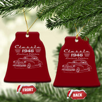 80th Birthday Ceramic Ornament Vintage Retro Car Classic 1946 80 Year Old Gift