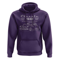 80th Birthday Hoodie Vintage Retro Car Classic 1946 80 Year Old Gift