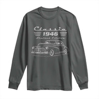 80th Birthday Long Sleeve Shirt Vintage Retro Car Classic 1946 80 Year Old Gift
