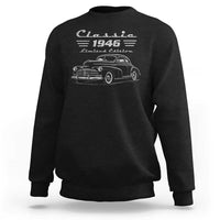 80th Birthday Sweatshirt Vintage Retro Car Classic 1946 80 Year Old Gift