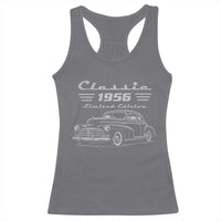 70th Birthday Racerback Tank Top Vintage Retro Car Classic 1956 70 Year Old Gift