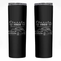 60th Birthday Skinny Tumbler Vintage Retro Car Classic 1966 60 Year Old Gift