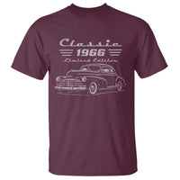 60th Birthday T Shirt Vintage Retro Car Classic 1966 60 Year Old Gift