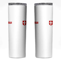 Switzerland Skinny Tumbler Vintage Retro Swiss Flag