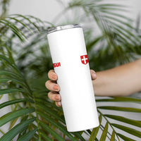 Switzerland Skinny Tumbler Vintage Retro Swiss Flag