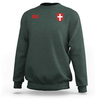 Switzerland Sweatshirt Vintage Retro Swiss Flag