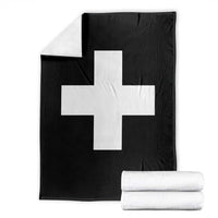 Swiss Vintage Cross Flag Switzerland Throw Blanket
