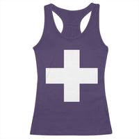 Swiss Vintage Cross Flag Switzerland Racerback Tank Top