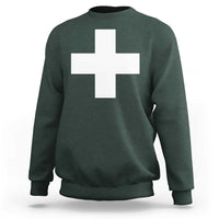 Swiss Vintage Cross Flag Switzerland Sweatshirt