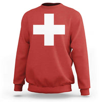 Swiss Vintage Cross Flag Switzerland Sweatshirt