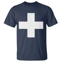 Swiss Vintage Cross Flag Switzerland T Shirt