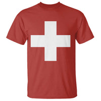 Swiss Vintage Cross Flag Switzerland T Shirt