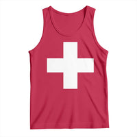 Swiss Vintage Cross Flag Switzerland Tank Top