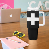 Swiss Vintage Cross Flag Switzerland Tumbler With Handle