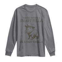 Funny Capybara Long Sleeve Shirt Retro Smart Fella Capybara Vintage 90s