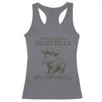 Funny Capybara Racerback Tank Top Retro Smart Fella Capybara Vintage 90s