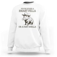 Funny Capybara Sweatshirt Retro Smart Fella Capybara Vintage 90s - Wonder Print Shop