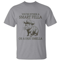 Funny Capybara T Shirt Retro Smart Fella Capybara Vintage 90s - Wonder Print Shop