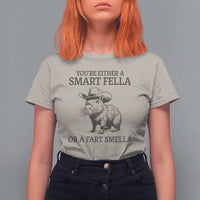 Funny Capybara T Shirt For Women Retro Smart Fella Capybara Vintage 90s - Wonder Print Shop