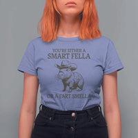 Funny Capybara T Shirt For Women Retro Smart Fella Capybara Vintage 90s - Wonder Print Shop