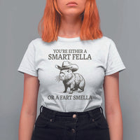 Funny Capybara T Shirt For Women Retro Smart Fella Capybara Vintage 90s - Wonder Print Shop