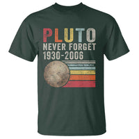 Never Forget Pluto T Shirt Retro Style Funny Space Science - Wonder Print Shop
