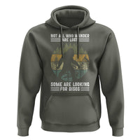 Funny Bigfoot Disc Golf Hoodie Not All Who Wander Are Lost Sasquatch Lovers