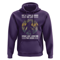 Funny Bigfoot Disc Golf Hoodie Not All Who Wander Are Lost Sasquatch Lovers