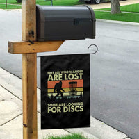 Funny Disc Golf Bigfoot Garden Flag Vintage Sasquatch Sports Golfer Dad Frisbee - Wonder Print Shop