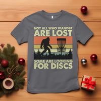 Funny Disc Golf Bigfoot T Shirt Vintage Sasquatch Sports Golfer Dad Frisbee - Wonder Print Shop