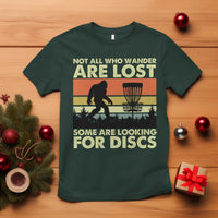 Funny Disc Golf Bigfoot T Shirt Vintage Sasquatch Sports Golfer Dad Frisbee - Wonder Print Shop