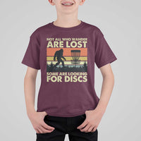 Funny Disc Golf Bigfoot T Shirt For Kid Vintage Sasquatch Sports Golfer Dad Frisbee - Wonder Print Shop