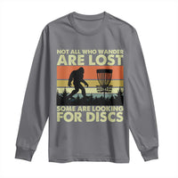 Funny Disc Golf Bigfoot Long Sleeve Shirt Vintage Sasquatch Sports Golfer Dad Frisbee - Wonder Print Shop