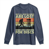 Funny Disc Golf Bigfoot Long Sleeve Shirt Vintage Sasquatch Sports Golfer Dad Frisbee - Wonder Print Shop