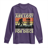 Funny Disc Golf Bigfoot Long Sleeve Shirt Vintage Sasquatch Sports Golfer Dad Frisbee - Wonder Print Shop
