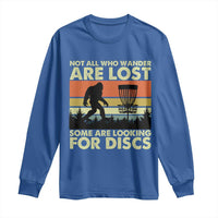 Funny Disc Golf Bigfoot Long Sleeve Shirt Vintage Sasquatch Sports Golfer Dad Frisbee - Wonder Print Shop
