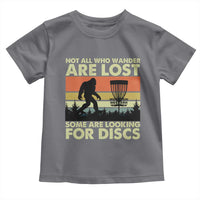 Funny Disc Golf Bigfoot Toddler T Shirt Vintage Sasquatch Sports Golfer Dad Frisbee - Wonder Print Shop