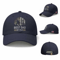 Disc Golf Best Dad By Par Baseball Cap Funny Sports Golfer Frisbee Camo American Flag