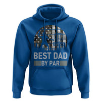 Disc Golf Best Dad By Par Hoodie Funny Sports Golfer Frisbee Camo American Flag - Wonder Print Shop