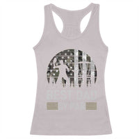 Disc Golf Best Dad By Par Racerback Tank Top Funny Sports Golfer Frisbee Camo American Flag - Wonder Print Shop