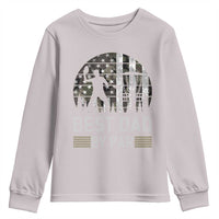 Disc Golf Best Dad By Par Youth Sweatshirt Funny Sports Golfer Frisbee Camo American Flag - Wonder Print Shop