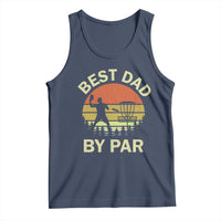 Best Dad By Par Disc Golf Tank Top American Camouflage FlaG