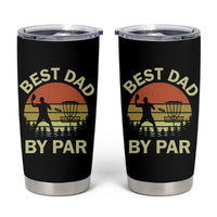 Best Dad By Par Disc Golf Tumbler Cup American Camouflage Flag