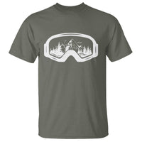 Skiing T Shirt Skiing Goggles Snow Wintersport Ski Snowboard - Wonder Print Shop