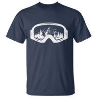Skiing T Shirt Skiing Goggles Snow Wintersport Ski Snowboard - Wonder Print Shop