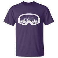 Skiing T Shirt Skiing Goggles Snow Wintersport Ski Snowboard - Wonder Print Shop