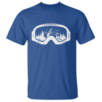 Skiing T Shirt Skiing Goggles Snow Wintersport Ski Snowboard - Wonder Print Shop