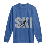 Cool Distressed Skiing Long Sleeve Shirt for Skiers